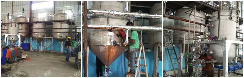 10tpd soybean oil refining plant installation in Jamaica 