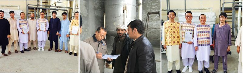 Les ingénieurs d'ABC Machinery ont installé une raffinerie d'huile de coton en Afghanistan