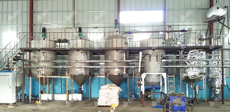 small soybean oil refining plant line 