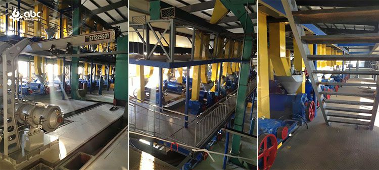 Plante de traitement d'huile de graines d'arachide à échelle industrielle