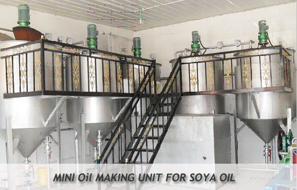 mini soya oil making unit