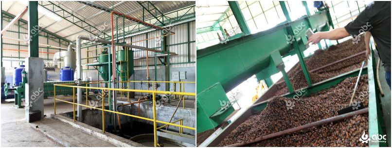 small palm oil milling factory