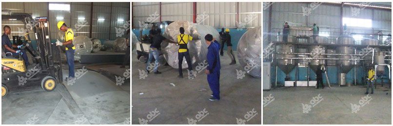 small soybean oil refining unit installation
